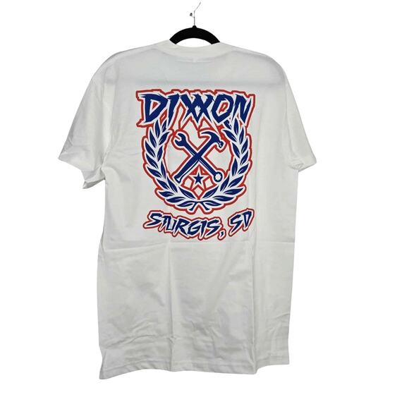 Dixxon Flannel Co. USA Sketchy Crest Crewneck T-shirt Size L NWT Sturgis - Picture 2 of 5